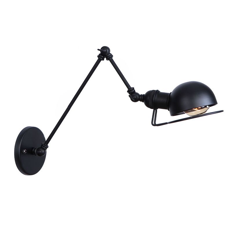 Brady Schwarze Verstellbare Wandleuchte, Metall, 10/20/30/40CM Lang - Lumpaz