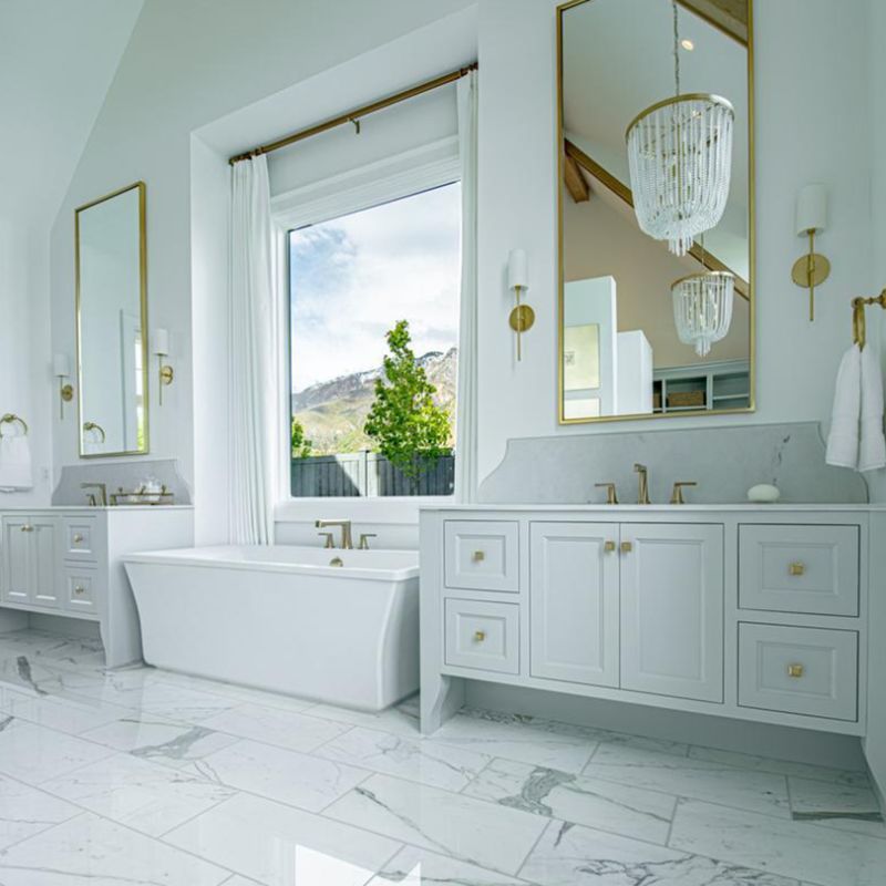 Eryn Spiegelfront Wandleuchte, 2 Farben, 50CM Lang - Lumpaz