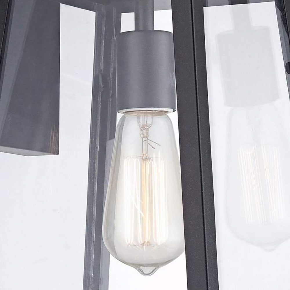 Alessio Schwarz Außenbereich Wandlampe, ∅20CM - Lumpaz