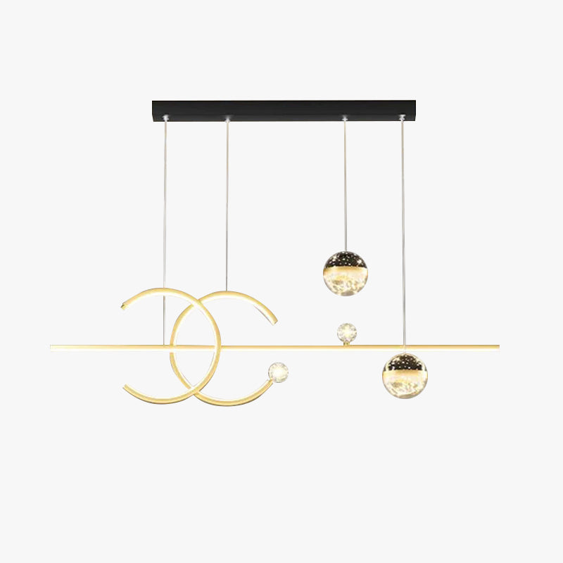 Madina Lineare LED Stern Pendelleuchte für Esszimmer - Lumpaz