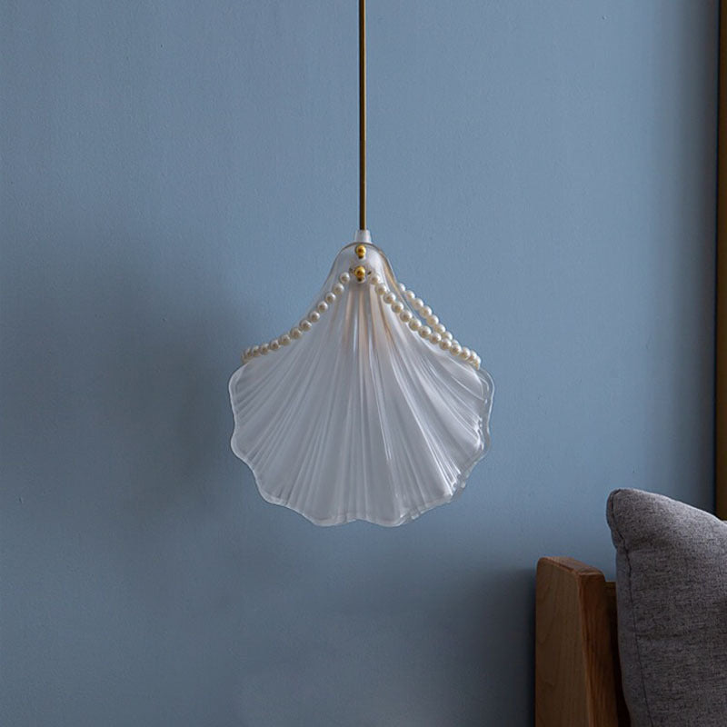 Moderne Luxuriöse Pendelleuchte mit Perlenmuschel für Schlafzimmer - Lumpaz