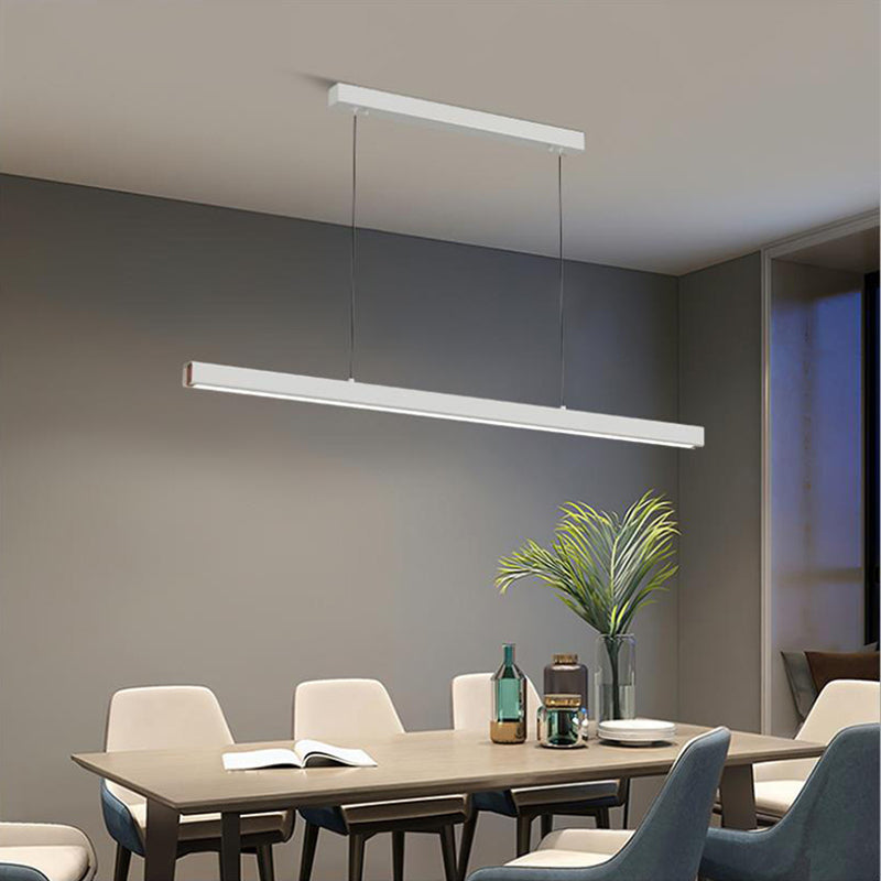 Edge Pendelleuchte Linear dimmbar, Metall&Holz, 60/80/100/120CM Lang - Lumpaz