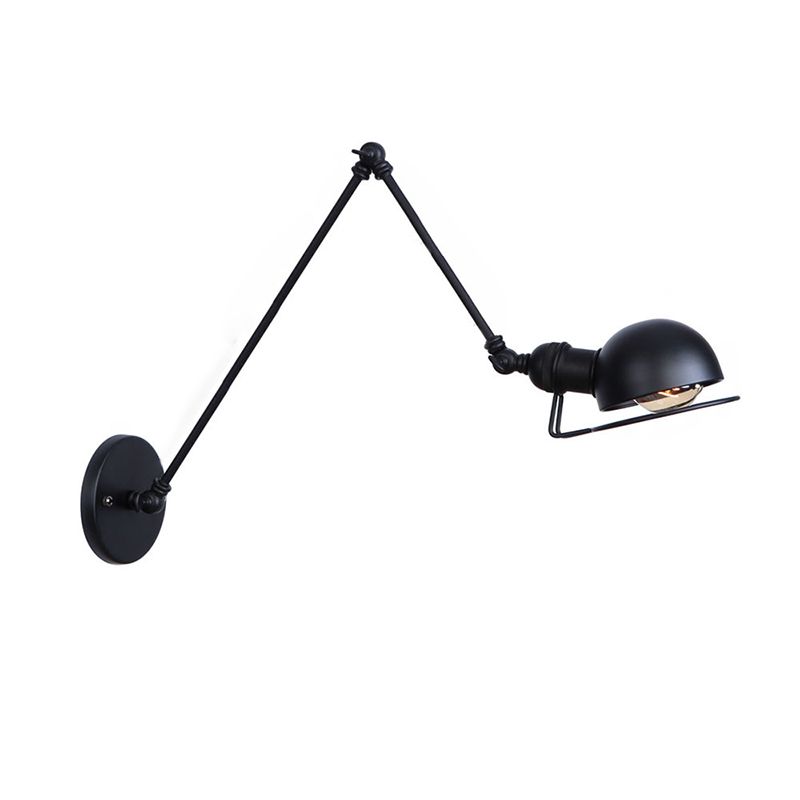 Brady Schwarze Verstellbare Wandleuchte, Metall, 10/20/30/40CM Lang - Lumpaz