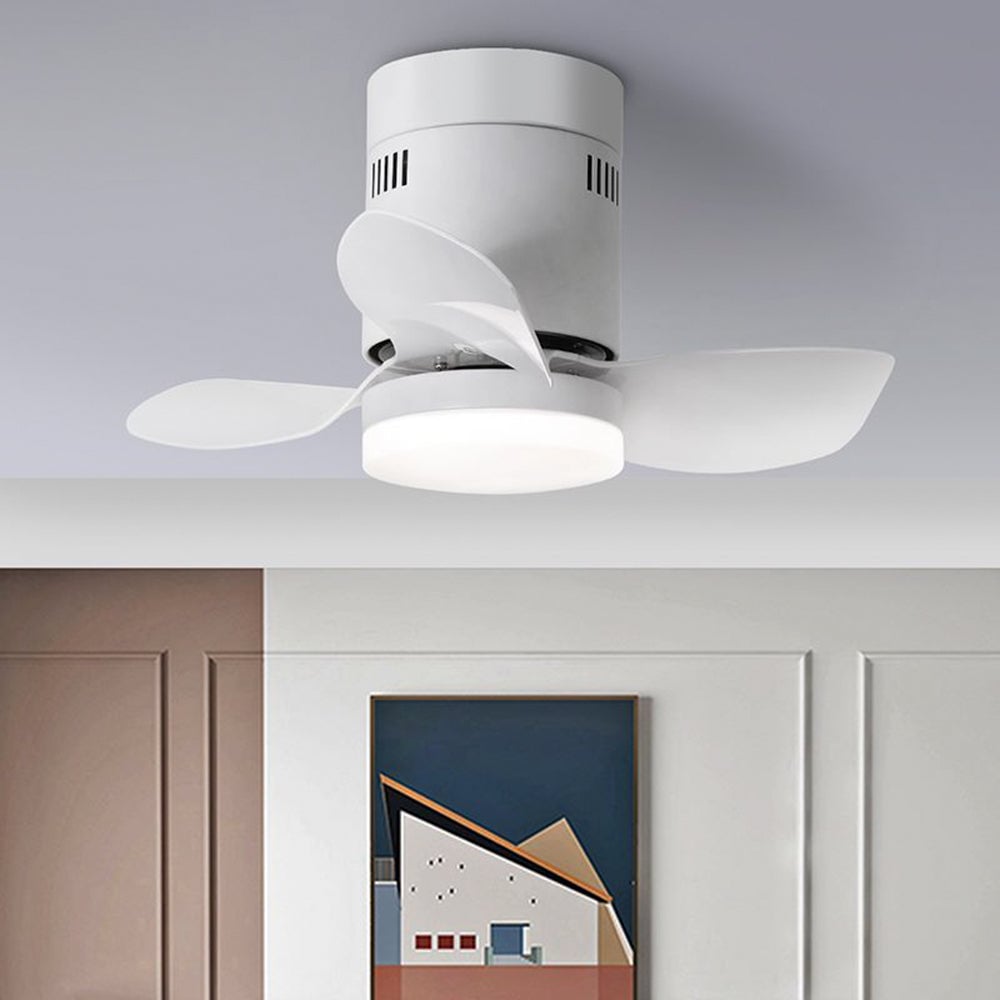 Walters 3-Blatt Weiße Deckenventilator mit Beleuchtung, 2 Farben, ∅60CM - Lumpaz
