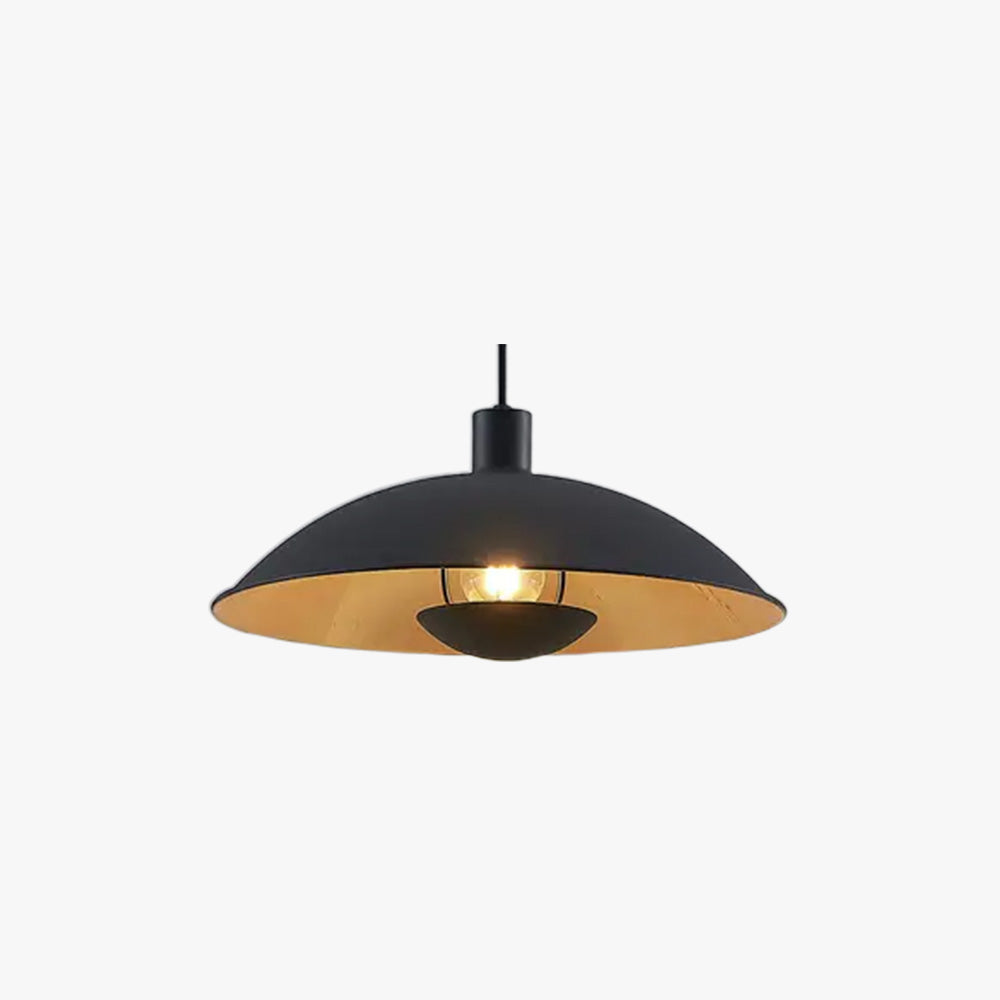 Carins Schwarz & Gold Pendelleuchte, ∅30/40CM - Lumpaz