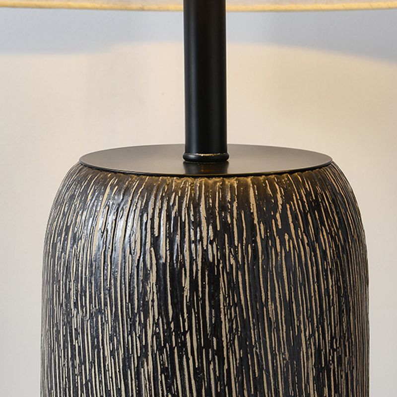 Salgado Kegelförmig Stehleuchte, Keramik und Stoff, 86/109CM Lang - Lumpaz