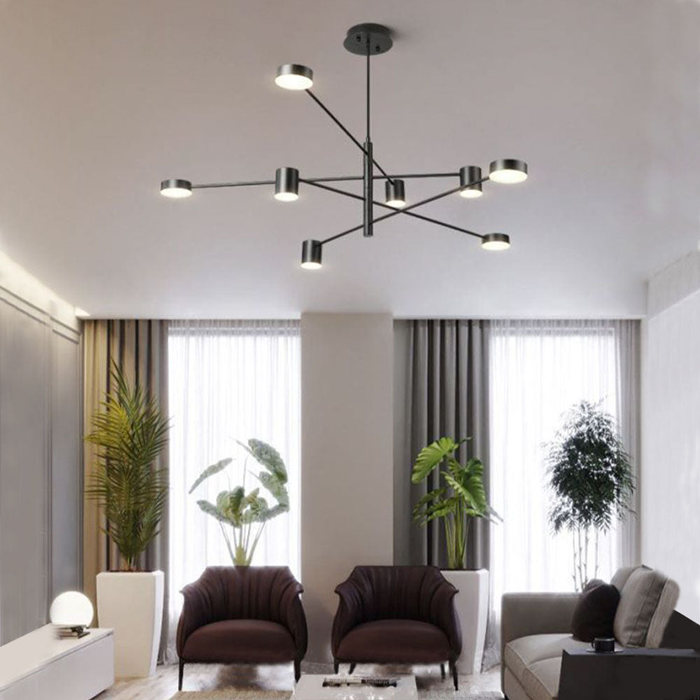 Weiss Kronleuchter, 2 Farben, 4/6/8-flammig - Lumpaz