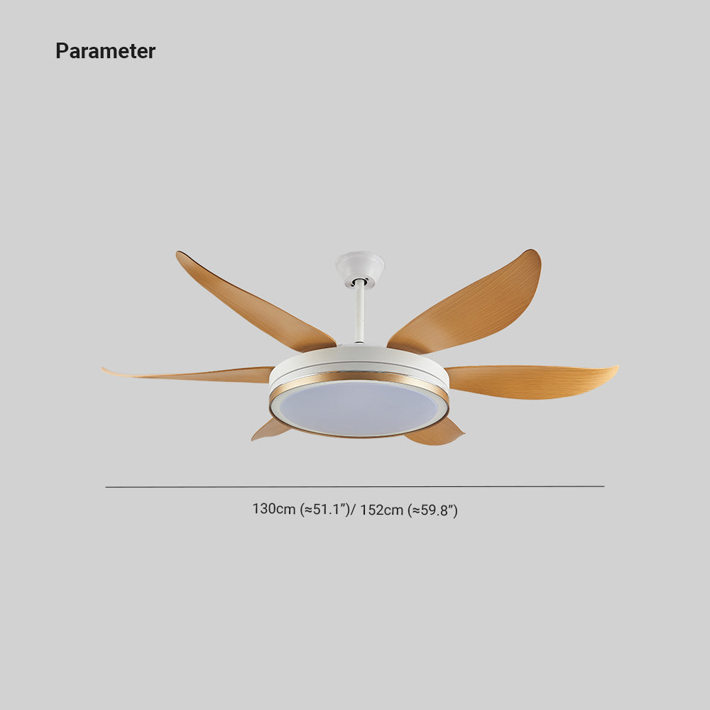 Haydn 6-Blatt-Deckenventilator mit Beleuchtung, ∅130/152CM - Lumpaz