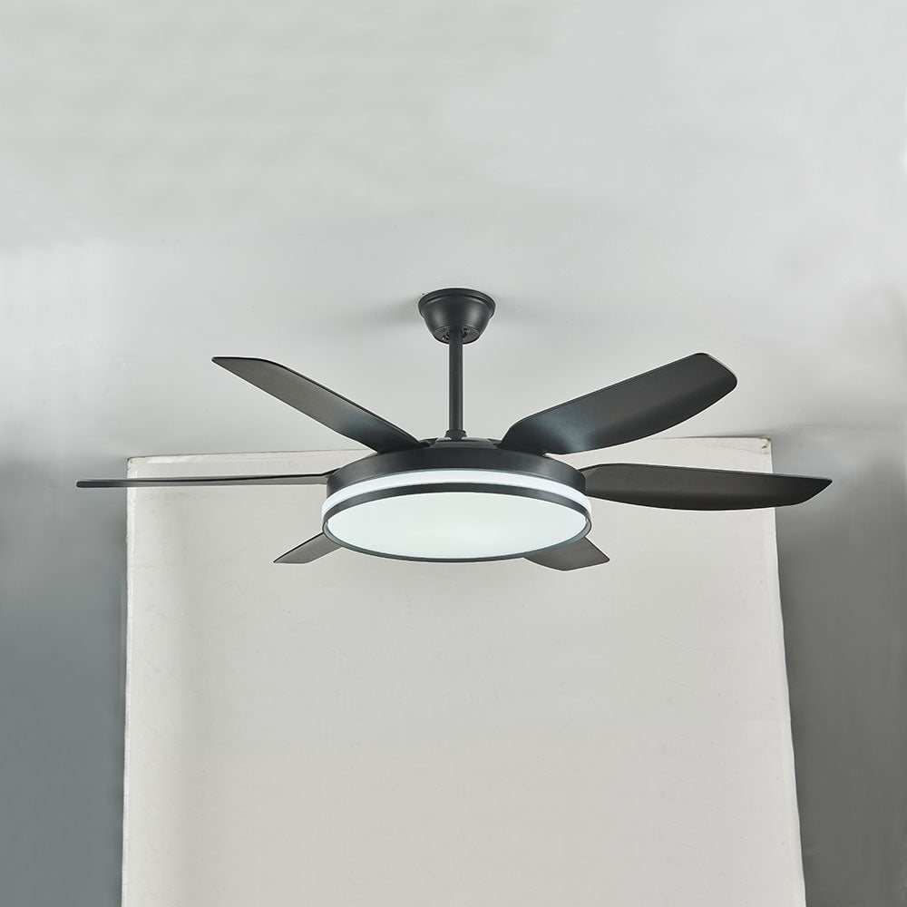 Haydn 6-Blatt-Deckenventilator mit Beleuchtung, 3 Farben, ∅130CM - Lumpaz