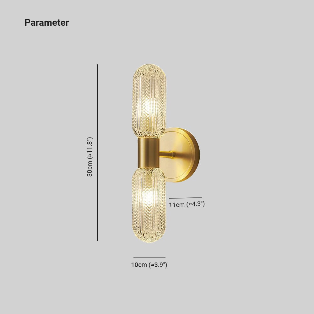 Hailie Doppelköpfige Eitelkeits-Wandleuchte - Lumpaz