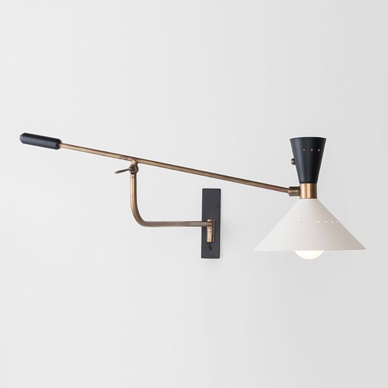 Carins Nordic Verstellbare Wandleuchte Weiß, 78CM Lang - Lumpaz
