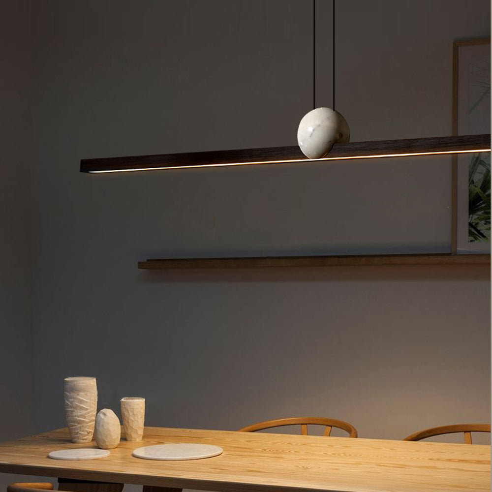 Edge Pendelleuchte 2 Farben, Metall & Marmor, 90/120/150cm - Lumpaz
