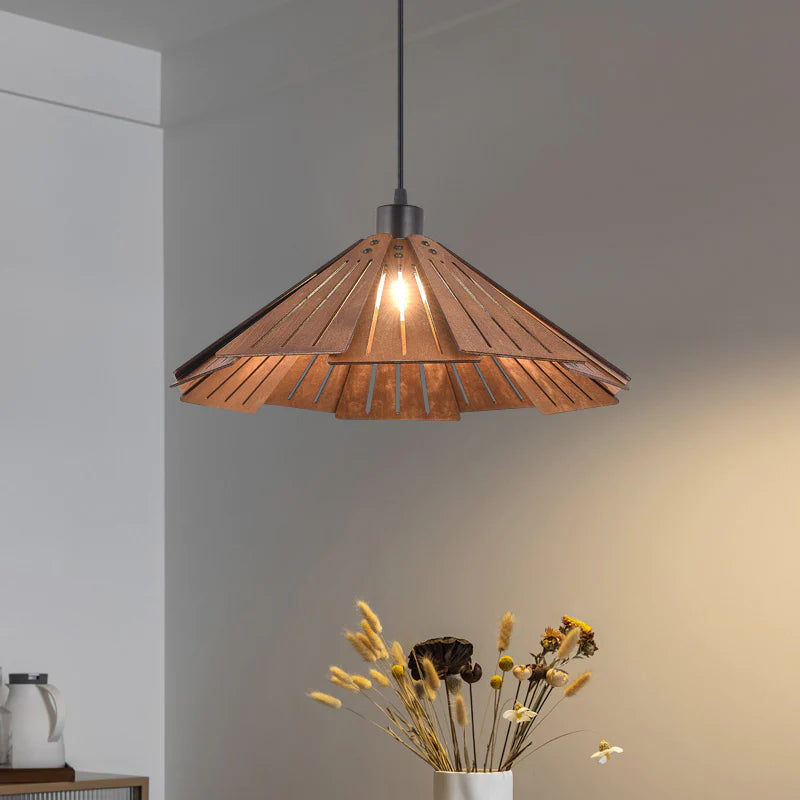 Nordische Kreative Pendelleuchte aus Holz für Esszimmer, Restaurant - Lumpaz