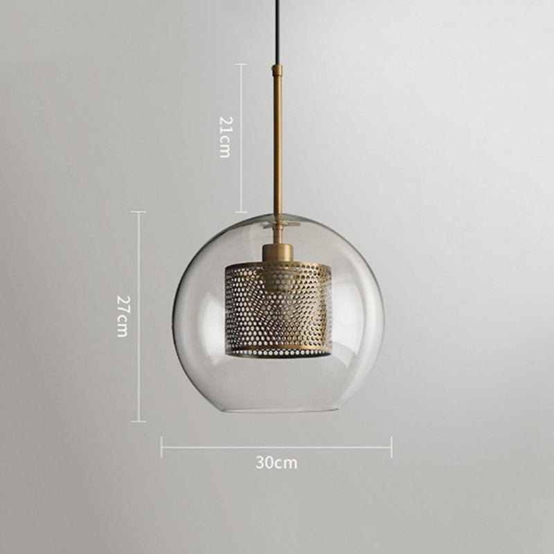 Nordische Industrielle Pendelleuchte aus Glas für Esszimmer, Restaurant - Lumpaz