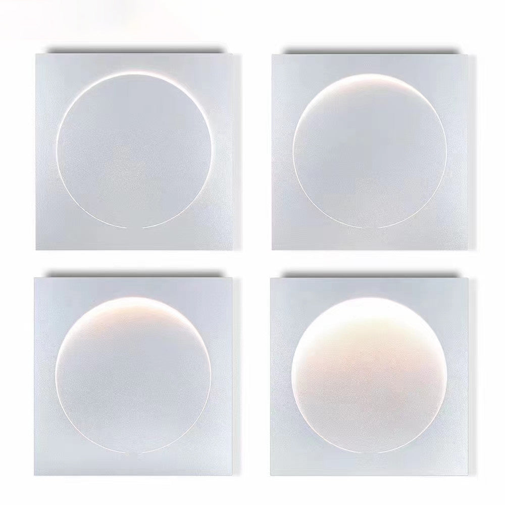 Elif Mond Wandlampe Fernbedienung Dimmbar, 30/40/50cm - Lumpaz