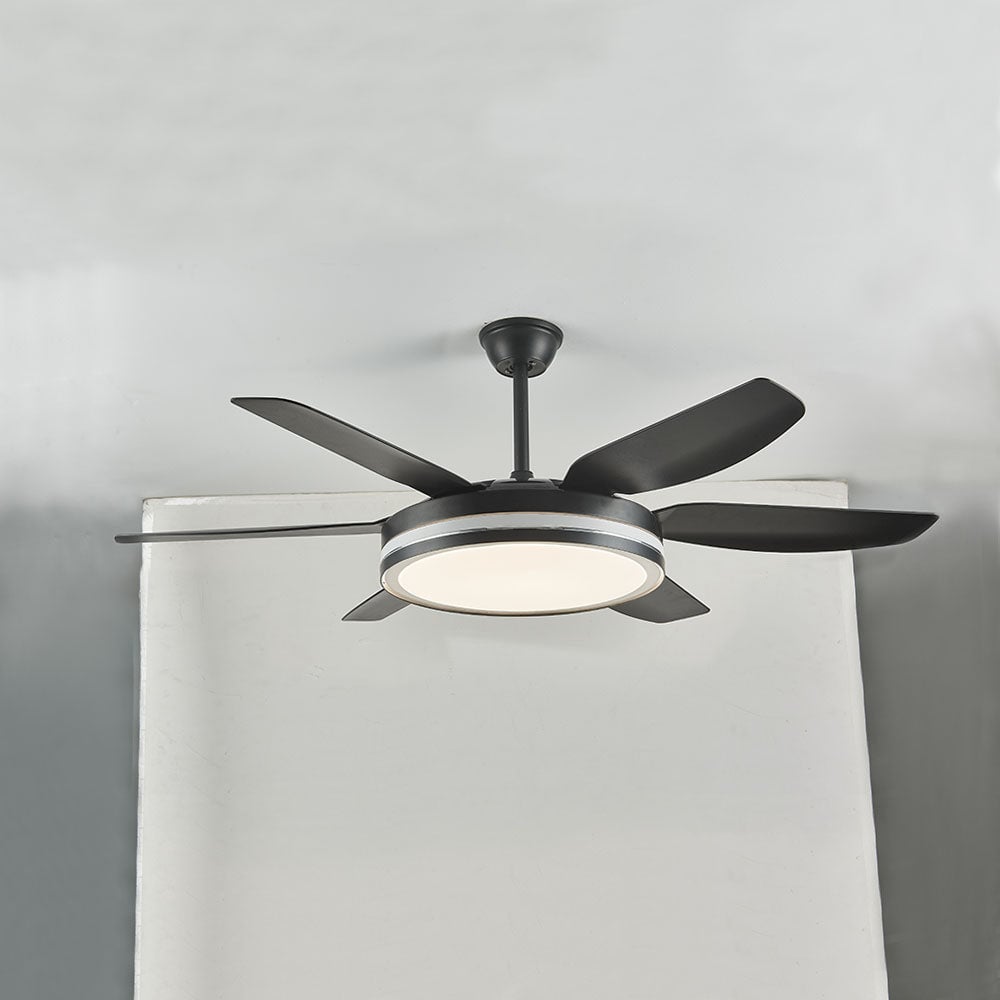 Haydn 6-Blatt-Deckenventilator mit Beleuchtung Grundlegend, 2 Farben, ∅130CM - Lumpaz