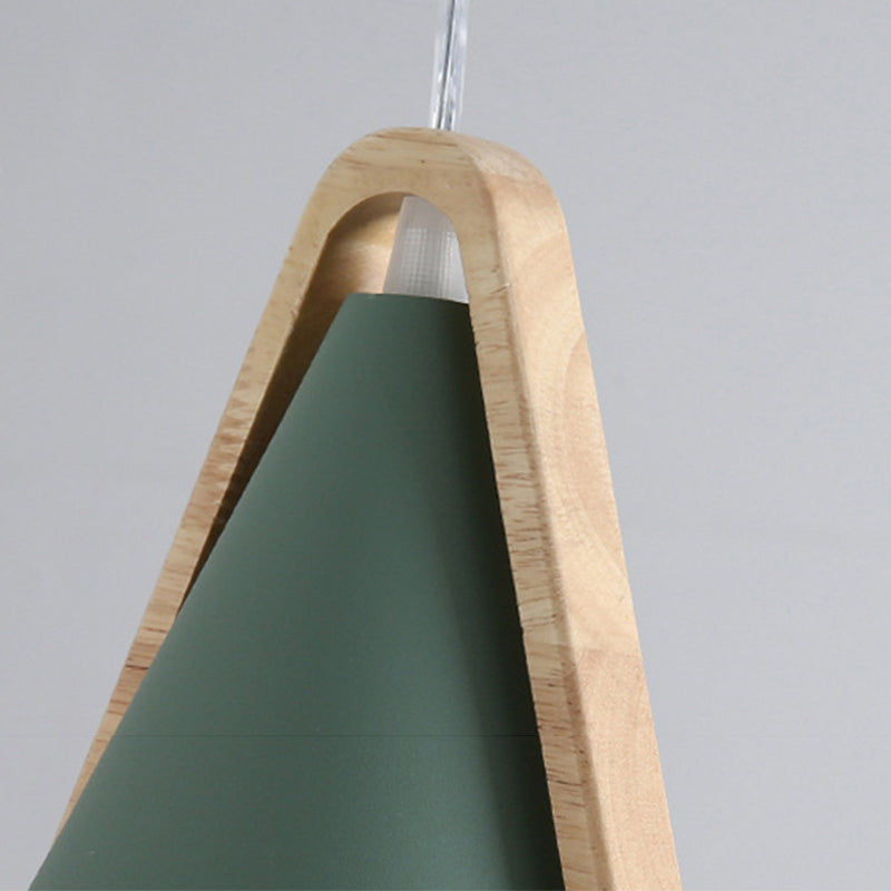 Morandi Cluster-Pendelleuchte 5 Farben, Holz&Metall - Lumpaz