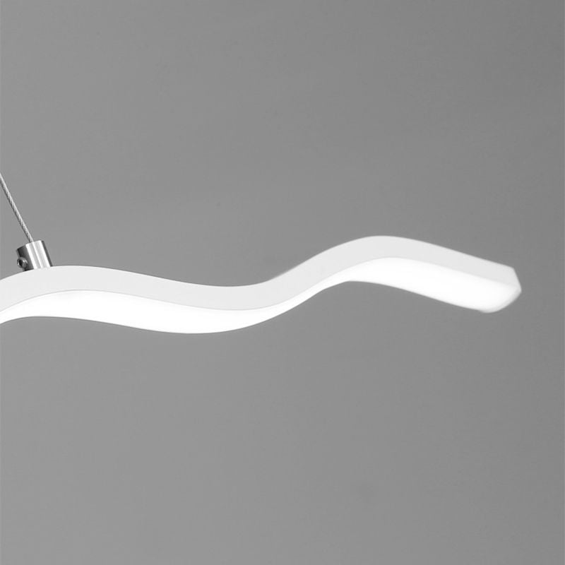 Welle Lineare Pendelleuchte, L 80/100/120CM - Lumpaz
