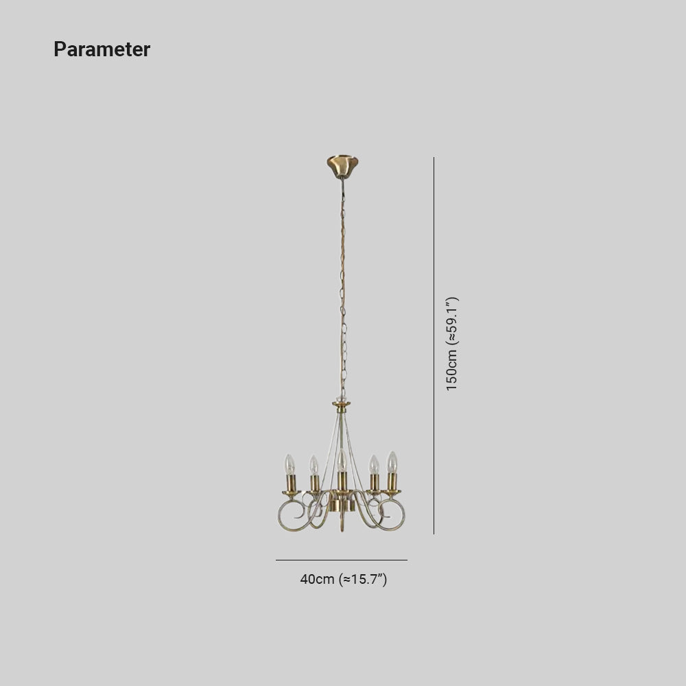 Silva Antiker Kronleuchter, 3/5/8-flammig - Lumpaz