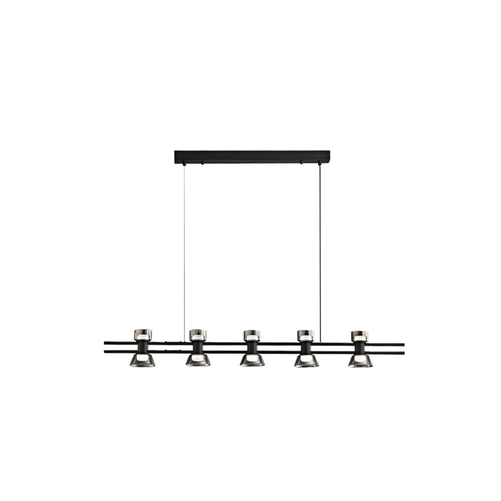 Evette Pendelleuchte mit Fernbedienung 5/6/7 -flammig, Reines Kupfer, 100/120/140CM - Lumpaz