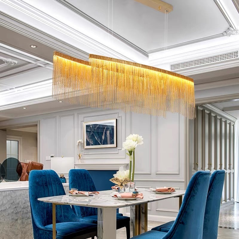 Moderner Quasten Kronleuchter aus Metall für Esszimmer - Lumpaz