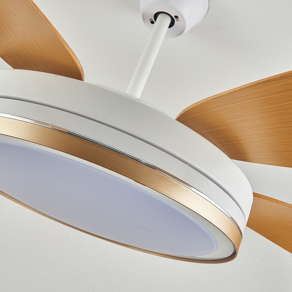 Haydn 6-Blatt-Deckenventilator mit Beleuchtung, ∅130/152CM - Lumpaz