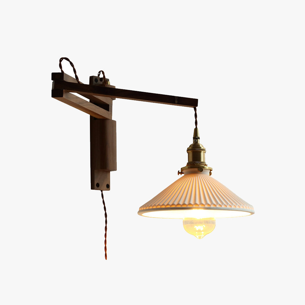 Ozawa Vintage Wandlampe klappbar 3 Farben, Holz - Lumpaz