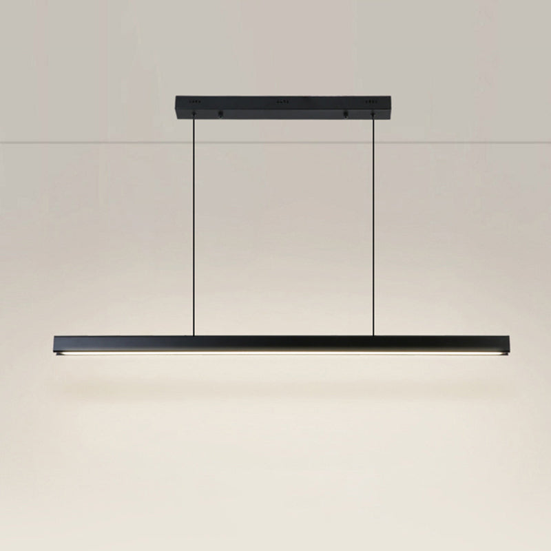 Edge Pendelleuchte Linear dimmbar, Metall&Holz, 60/80/100/120CM Lang - Lumpaz