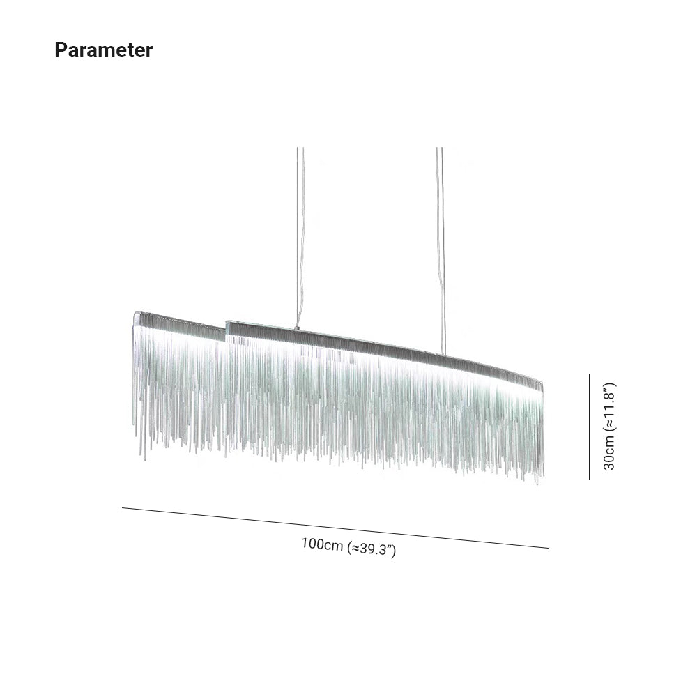 Moderner Quasten Kronleuchter aus Metall für Esszimmer - Lumpaz