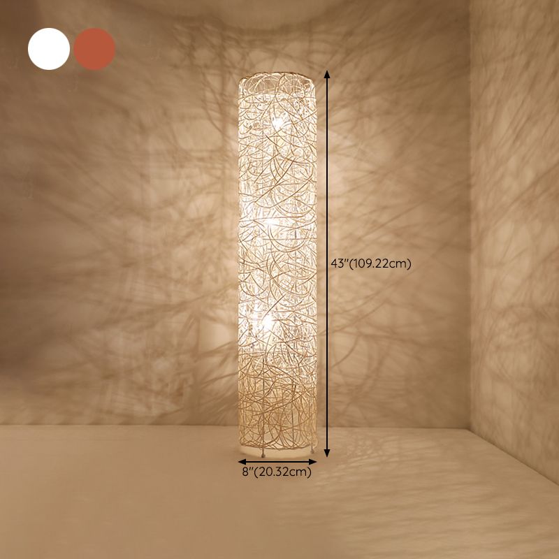 Ritta Blüten Verzweigung Stehleuchte, Rattan, 3 Stile - Lumpaz