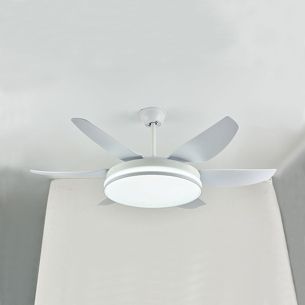Haydn 6-Blatt-Deckenventilator mit Beleuchtung, 3 Farben, ∅130CM - Lumpaz