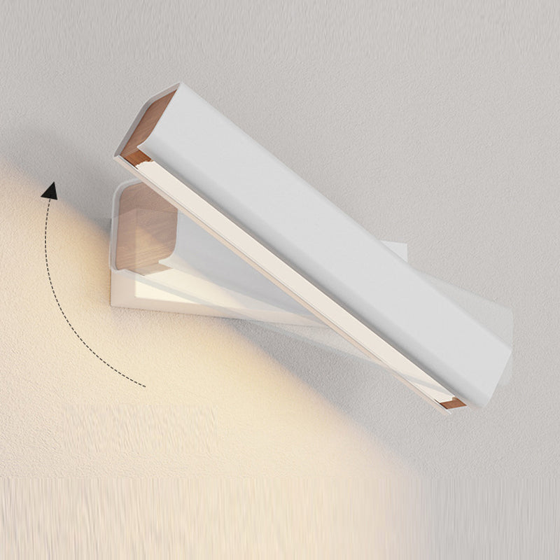Minimalistische LED Wandleuchte aus Aluminium Drehbar für Schlafzimmer - Lumpaz