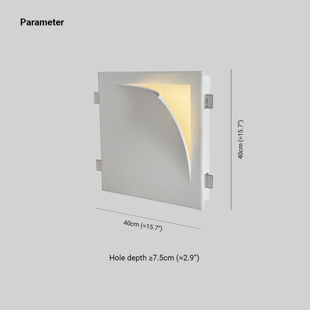 Elif Recessed Wandlampe, 4 Stile - Lumpaz