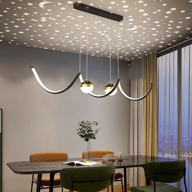 Madina Moderne LED Pendelleuchte Stern-Design für Esszimmer - Lumpaz