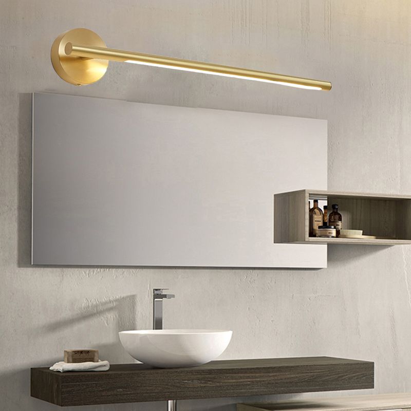 Edge Linear Spiegel Eitelkeit Wandleuchte, Messing, 50/64CM Lang - Lumpaz
