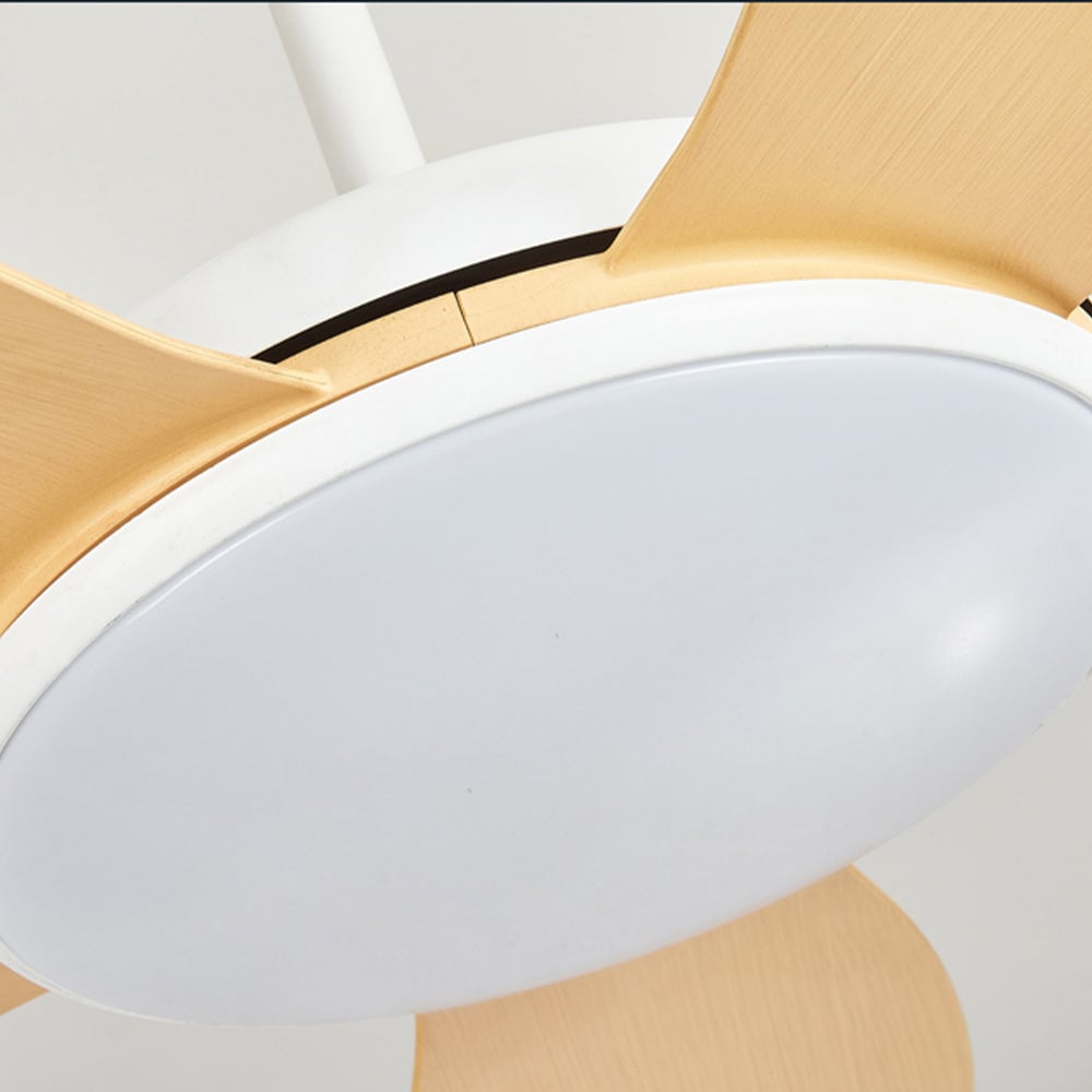 Ozawa 5 Blätter Hölzern Deckenventilator mit Beleuchtung, ∅120/130CM - Lumpaz