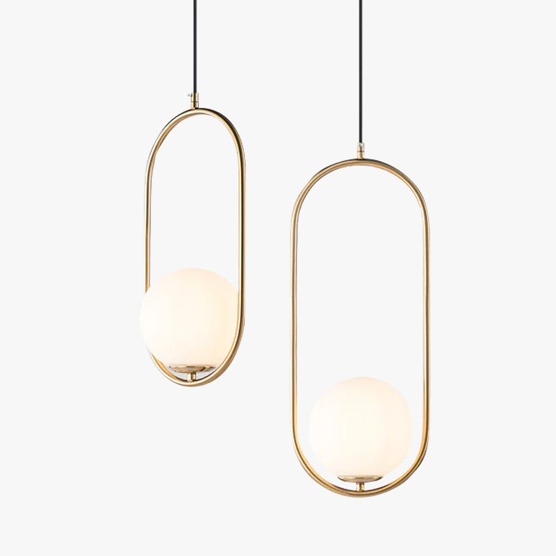 Valentina Nordische Kugel-Design Pendelleuchte aus Glas - Lumpaz