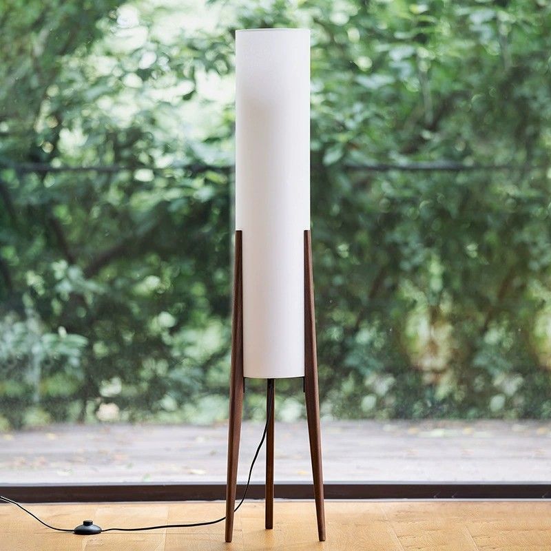 Ozawa Geometrisch Stativ Stehleuchte, Holz, 126CM Lang - Lumpaz