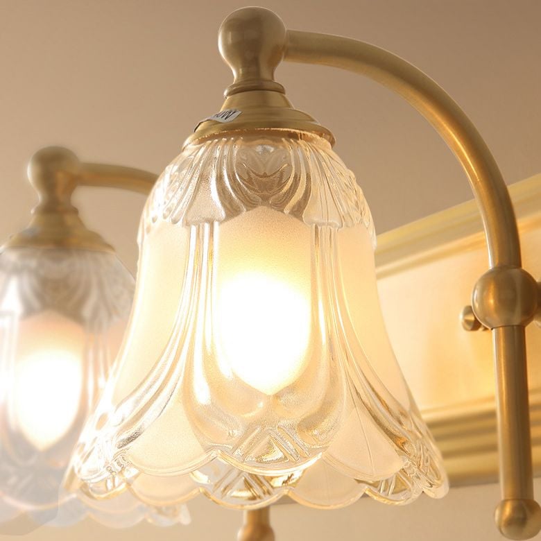 Félicie Lilienförmige Spiegelfront Waschtisch-Wandleuchte, 2/3-flammig - Lumpaz