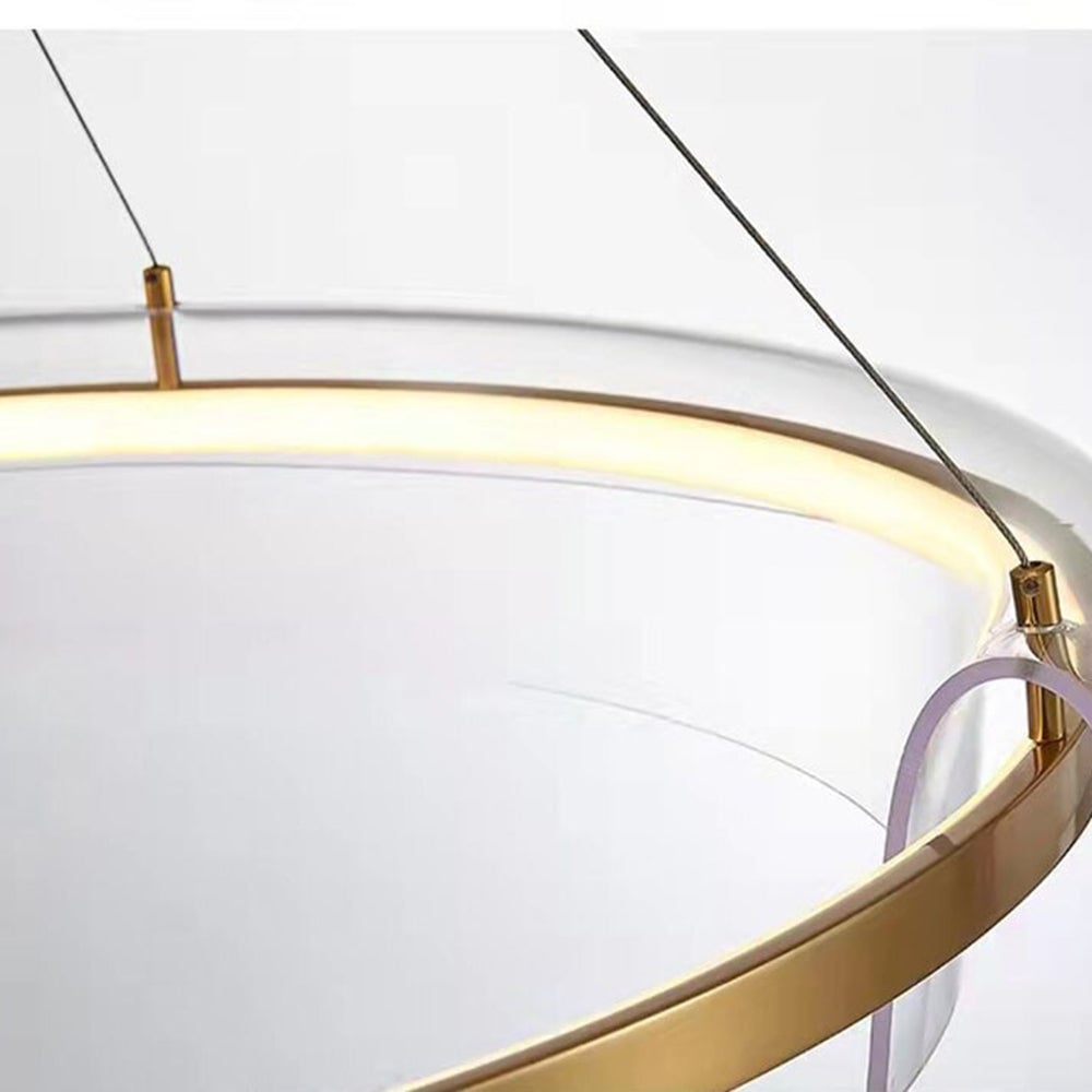 Arisha Pendelleuchte Farbe Temperatur Schaltbar 1/2 Ring, ∅50/75cm - Lumpaz