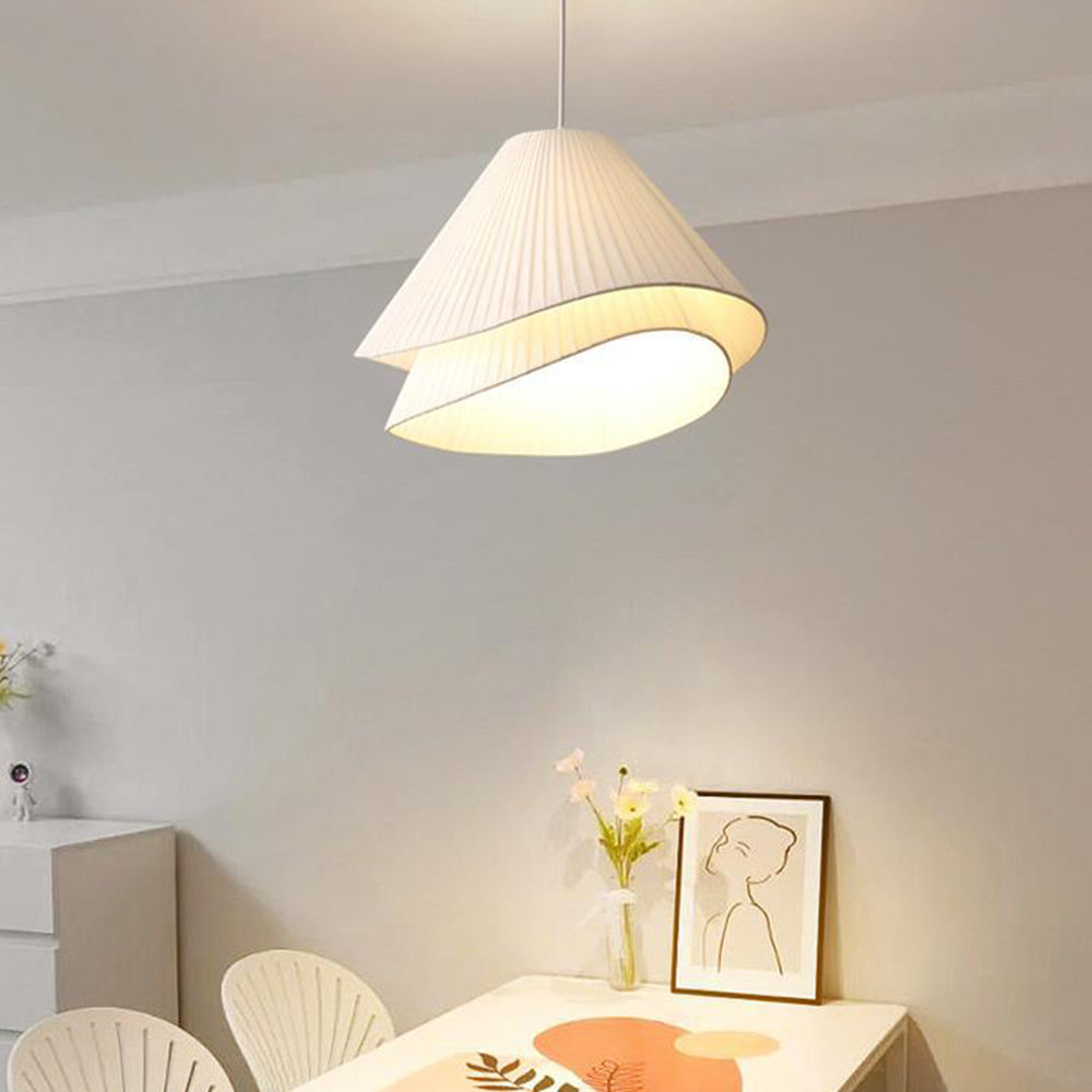 Renée Pendelleuchte, Stoff, ∅43/58CM - Lumpaz