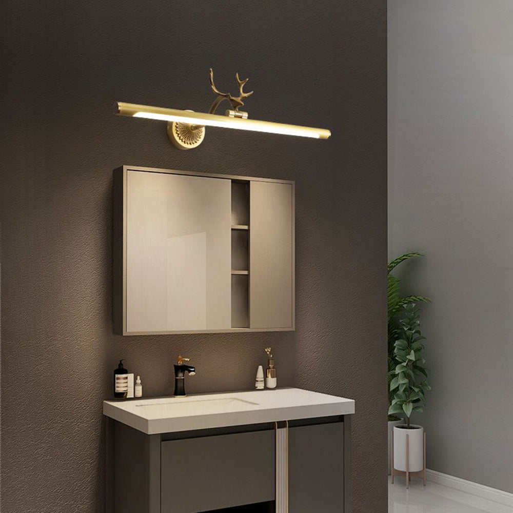 Leigh Hirsch Spiegelfront Waschtisch-Wandleuchte, L 35/45/60/75/100CM - Lumpaz