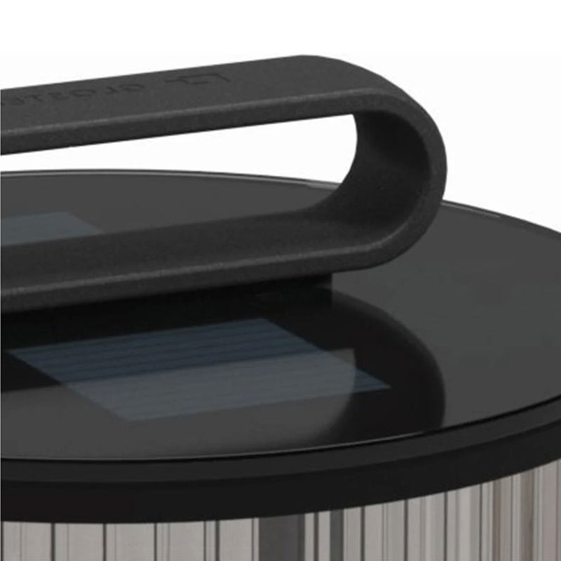 Orr Outdoor Solar Stehlampe, Metall&Glas, 33/60cm - Lumpaz
