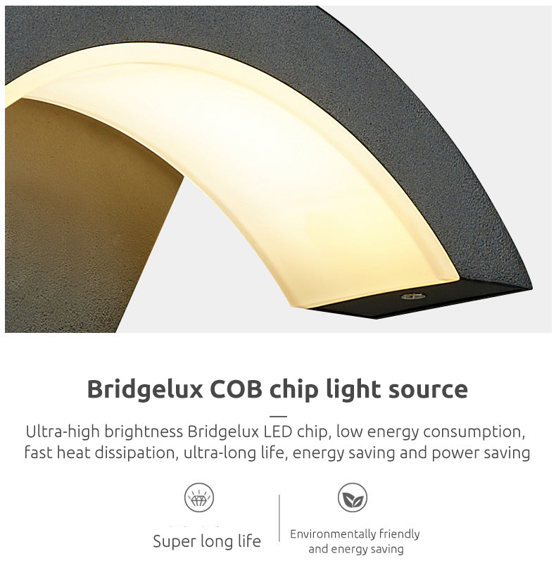 Wasserdichte Sensor-Wandleuchte mit warmweißer LED - Lumpaz