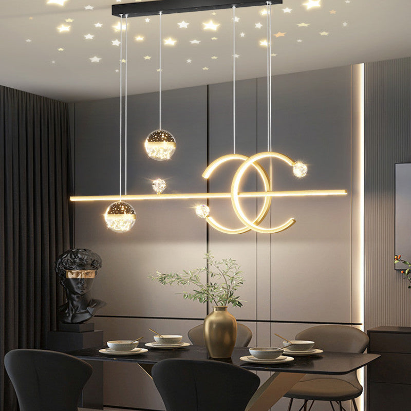 Madina Lineare LED Stern Pendelleuchte für Esszimmer - Lumpaz