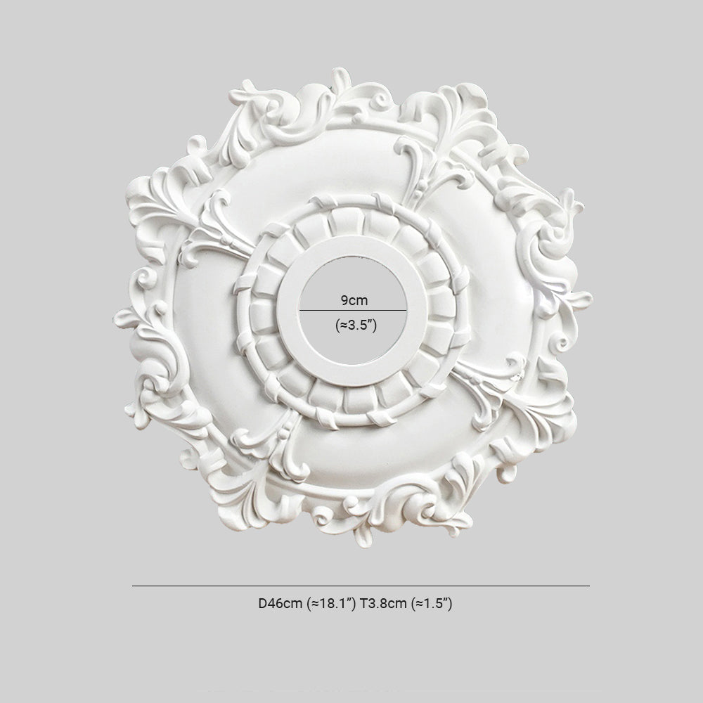 Félicie Französische Vintage Gips Deckenleuchte, Beleuchtungszubehör,4 Stile - Lumpaz