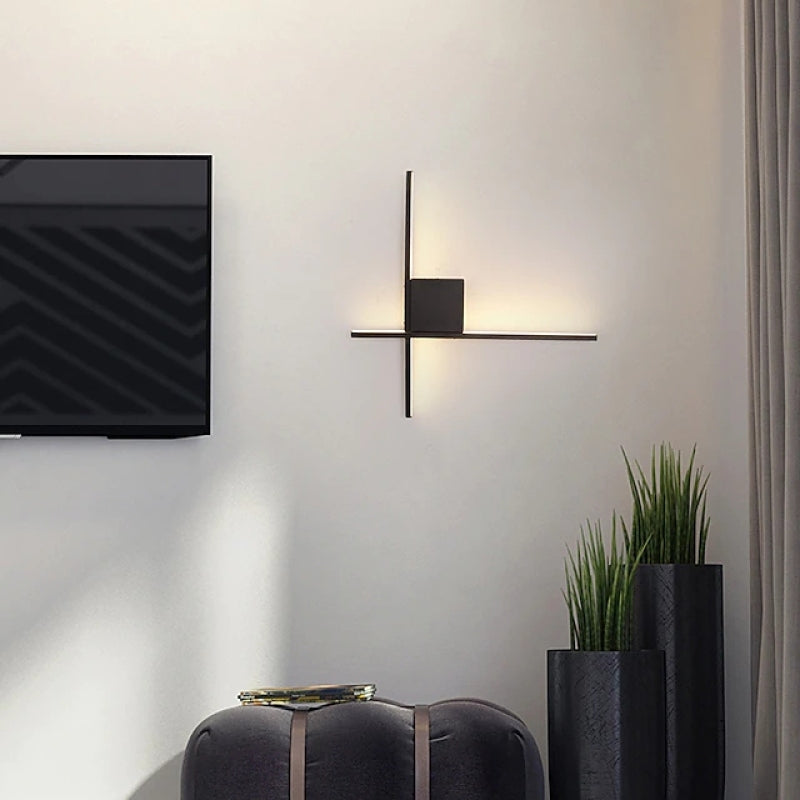 Einfache moderne LED-Wandleuchte Nachttischlampe für Schlafzimmer, Wohnzimmer - Lumpaz