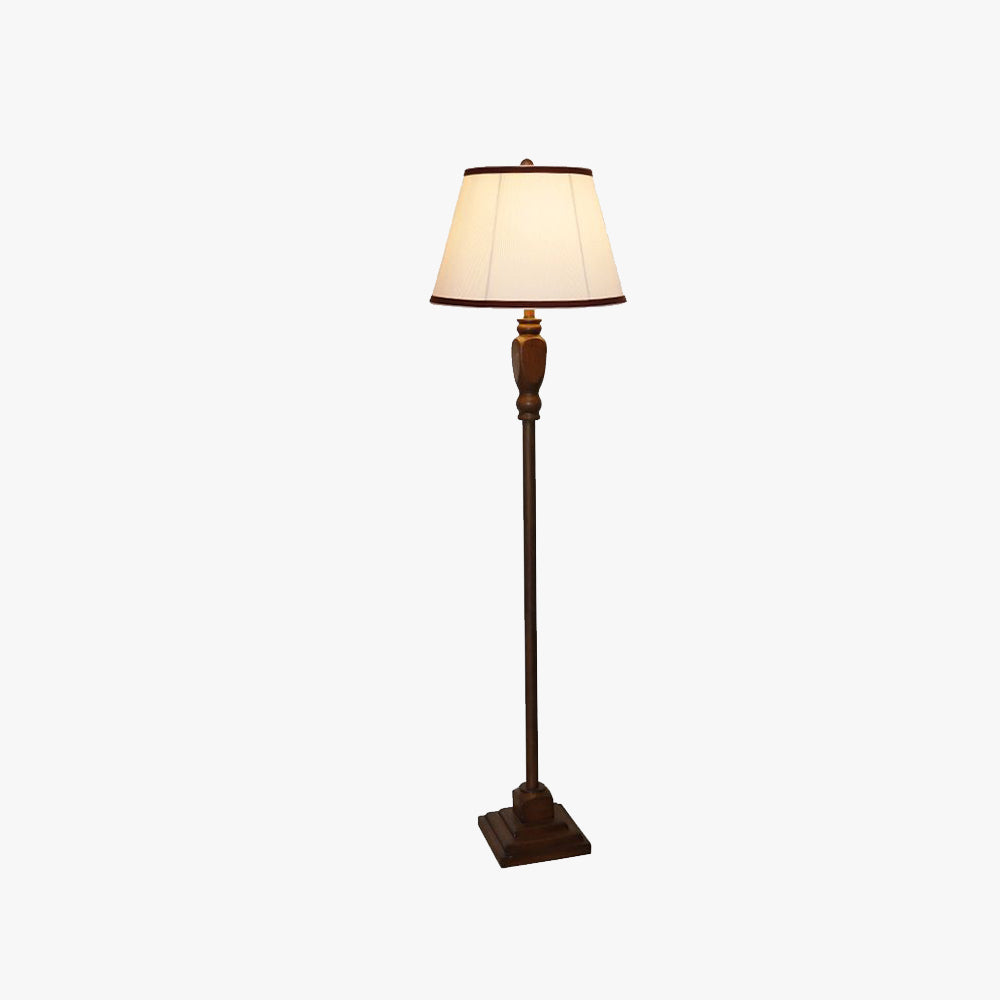 Eryn Braune Stehleuchte, Metall&Stoff, 2 Stile, 163CM Lang - Lumpaz