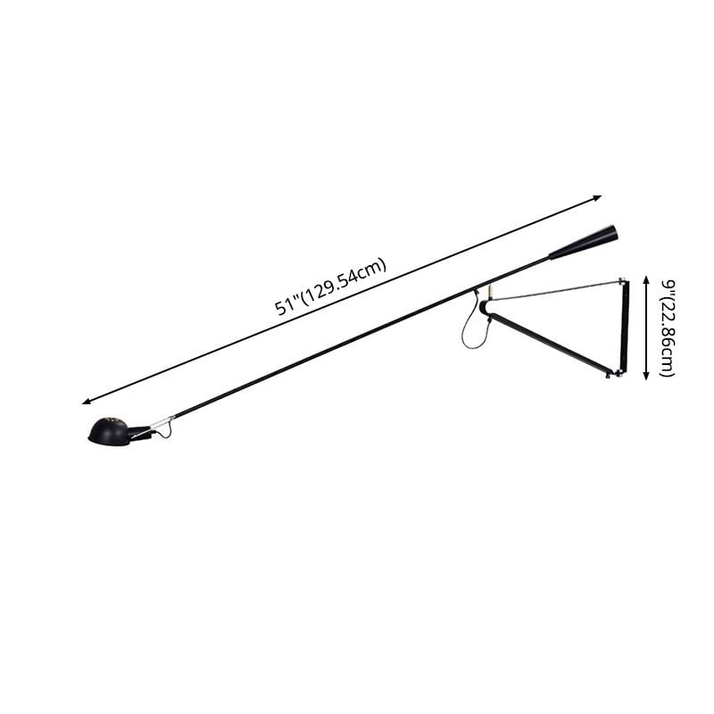 Brady Lange Schwenkarm-Wandleuchte, 2 Farben 130CM Lang - Lumpaz