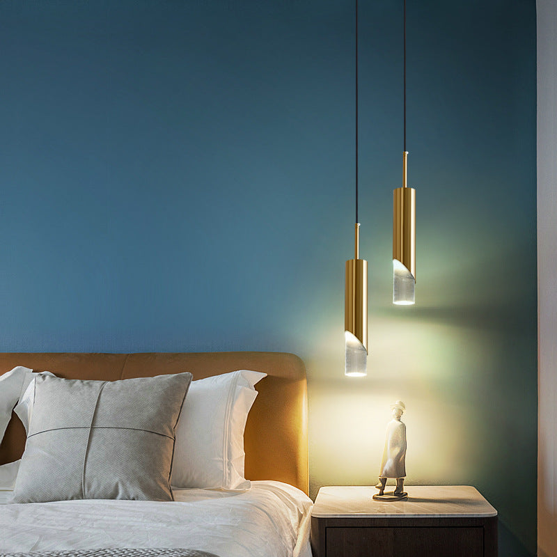 Einfache Pendelleuchte aus Metall für Schlafzimmer, Esszimmer - Lumpaz